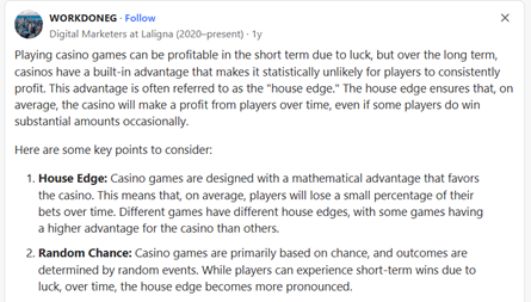 Casino Games Instructions